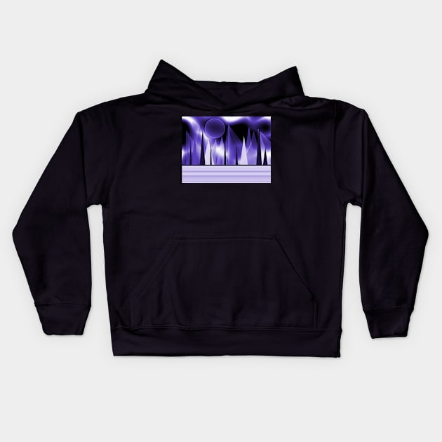 Purple Landscape Kids Hoodie by SartorisArt1